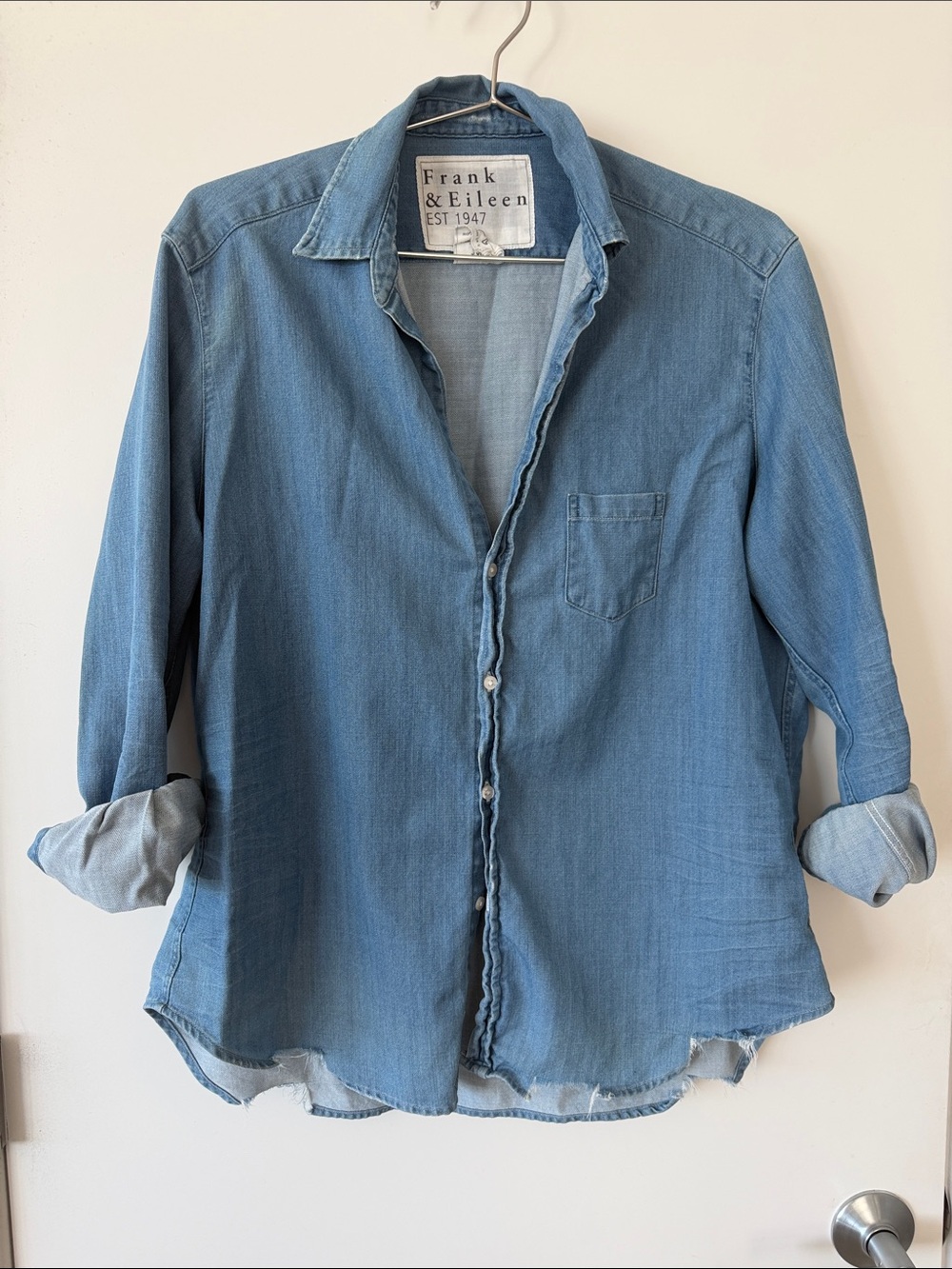 Frank & Eileen Light Blue Denim Button-Down Shirt